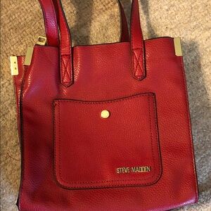 Steve Madden Cherry Red Tote Bag